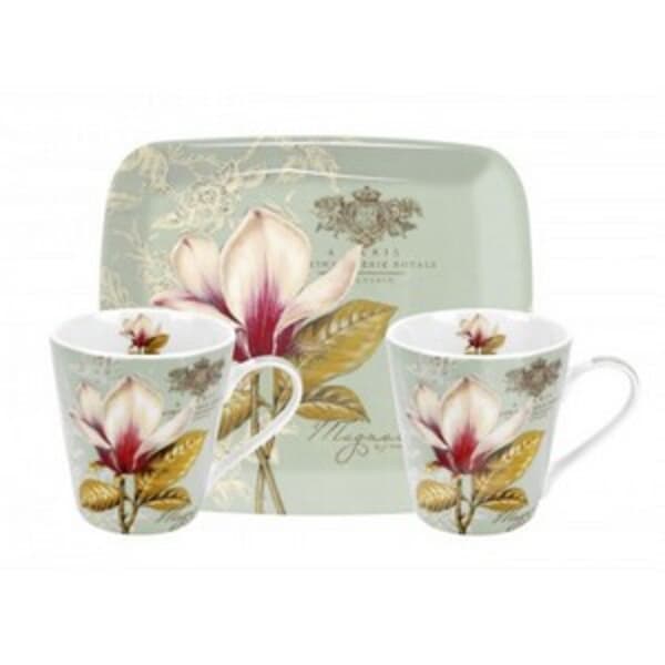 Portmeirion Pimpernel - Vintage Toile Mug And Tray Set