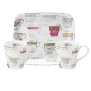 Portmeirion Pimpernel - Antiquities Mug And Tray Set