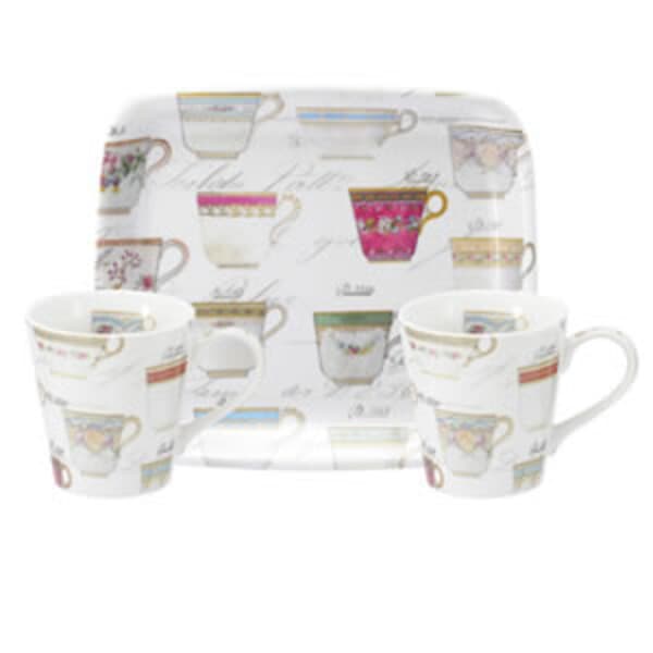 Portmeirion Pimpernel - Antiquities Mug And Tray Set