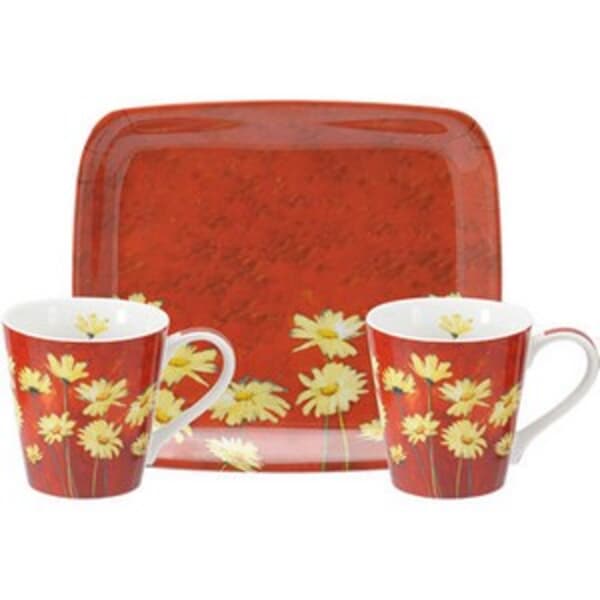 Portmeirion Pimpernel - Moulin Rouge Mug And Tray Set