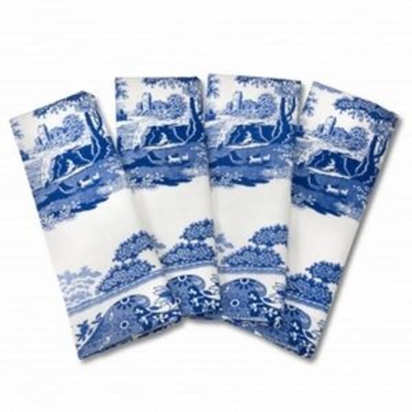Spode Blue Italian - Napkins Set Of 4