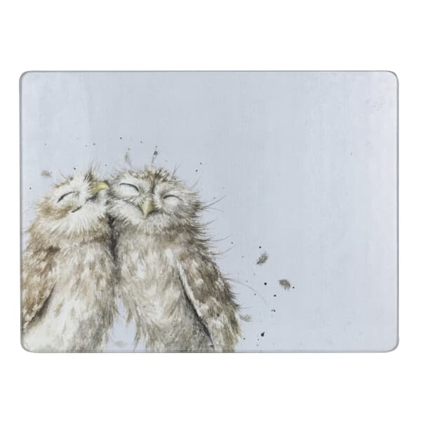 Wrendale The Twits (Owl) Glass Worktop Saver 30 x 40cm