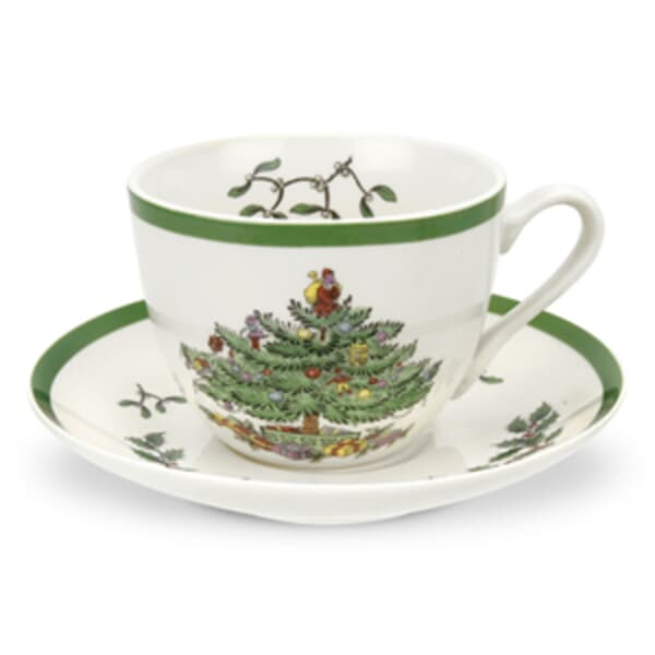 Spode Christmas Tree - Tea Cup And Saucer