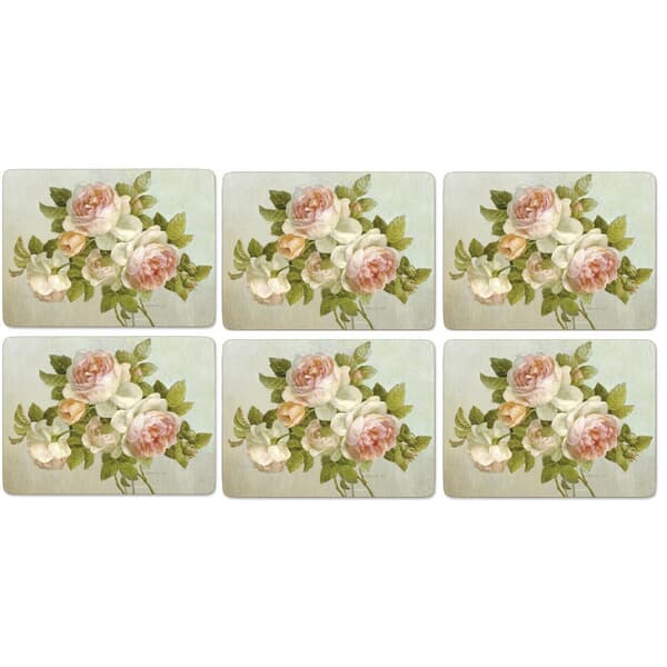Portmeirion Pimpernel - Antique Roses Placemats Set Of 6
