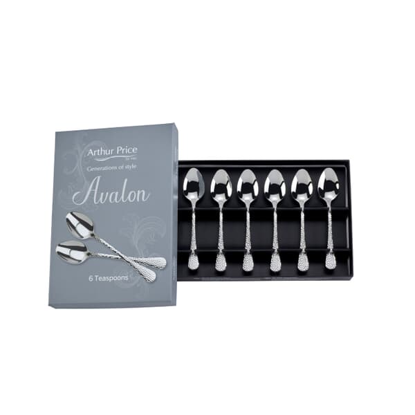 Arthur Price Avalon Box Of 6 Tea Spoons