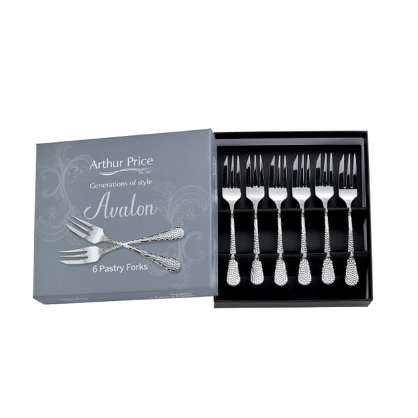 Arthur Price Avalon Box Of 6 Pastry Forks