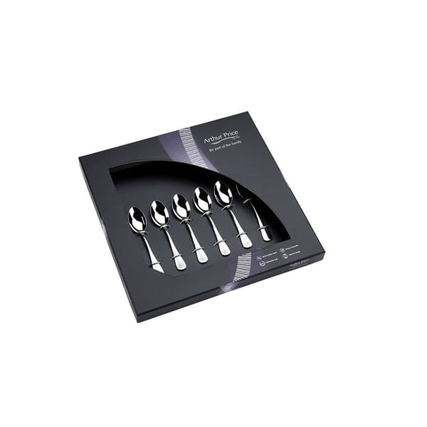 Arthur Price Baguette - Box Of 6 Coffee Spoons
