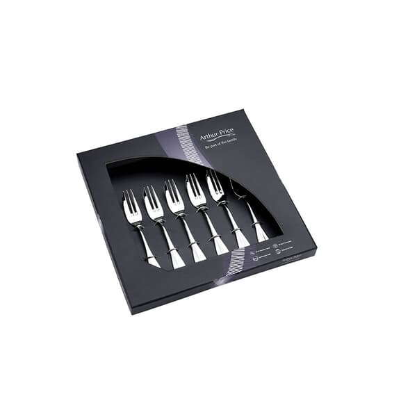 Arthur Price Baguette - Box Of 6 Pastry Forks