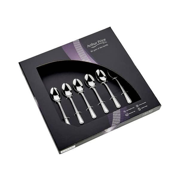 Arthur Price Grecian Box Of 6 Coffee Spoons