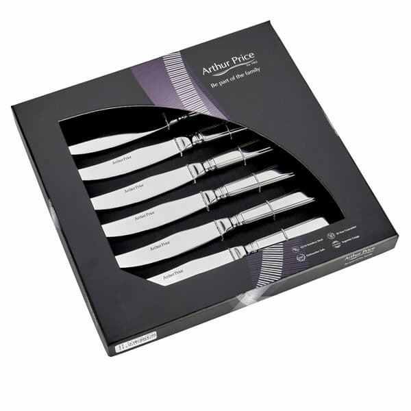 Arthur Price Grecian Box Of 6 Steak Knives