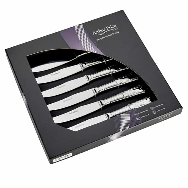 Arthur Price Kings Box Of 6 Steak Knives