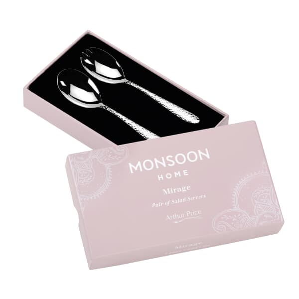 Arthur Price Monsoon Mirage - Pair Of Salad Servers