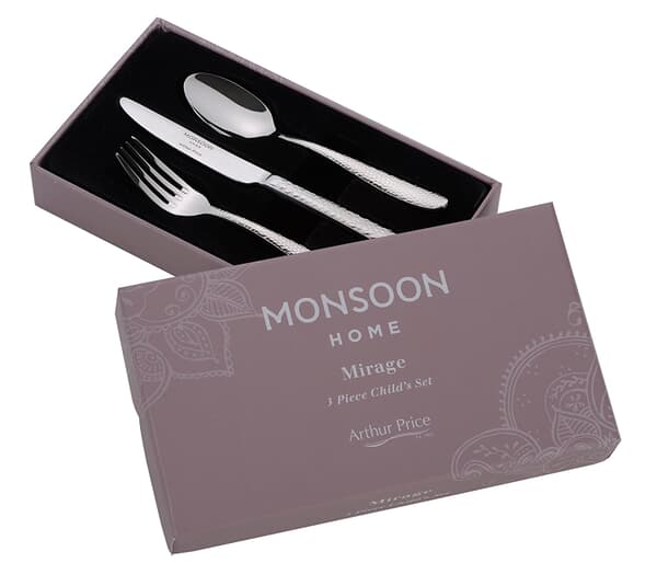 Arthur Price Monsoon Mirage 3 Piece Childs Set