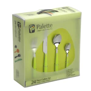 Arthur Price Palette Lime Green 24 Piece Box Set