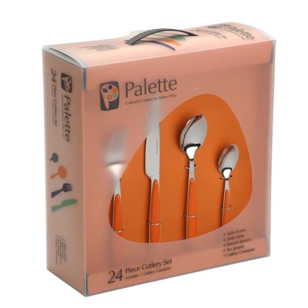 Arthur Price Palette Orange 24 Piece Box Set