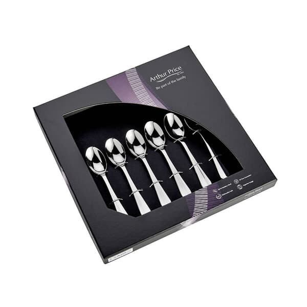 Arthur Price Rattail Box Of 6 Coffee Spoons