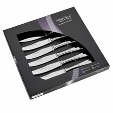 Arthur Price Rattail Box Of 6 Steak Knives