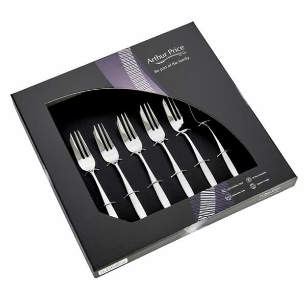 Arthur Price Cutlery Willow Set Of 6 Pastry Forks