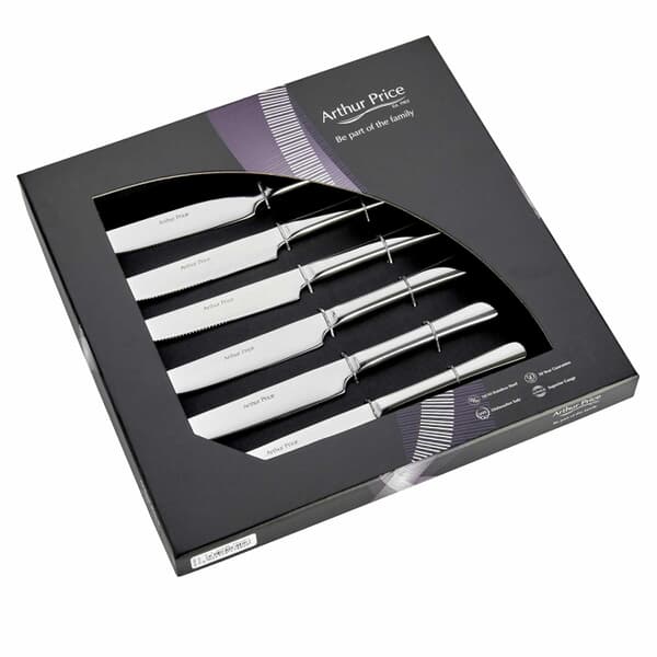 Arthur Price Cutlery Willow Set Of 6 Steak Knives