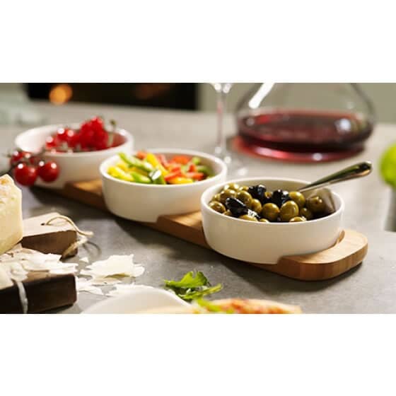 Villeroy & Boch Pizza Passion 4 Piece Topping Platter