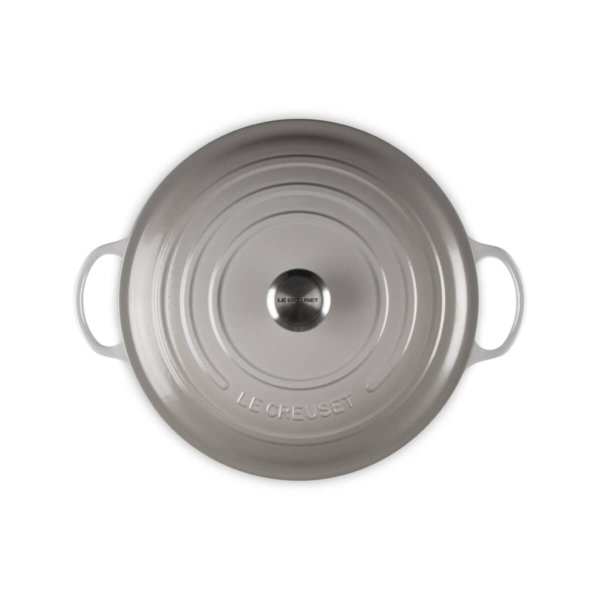 Le Creuset Signature Cast Iron 32cm Soup Pot Casserole Mist Grey