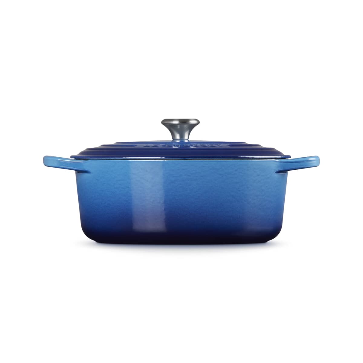 LE CREUSET　オーバル　ハーモニックブルー　25cm Le Creuset Signature Cast Iron 25cm Oval Casserole Azure Blue