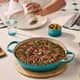 Additional view of Le Creuset Signature Cast Iron 22cm Shallow Casserole Bleu Riviera
