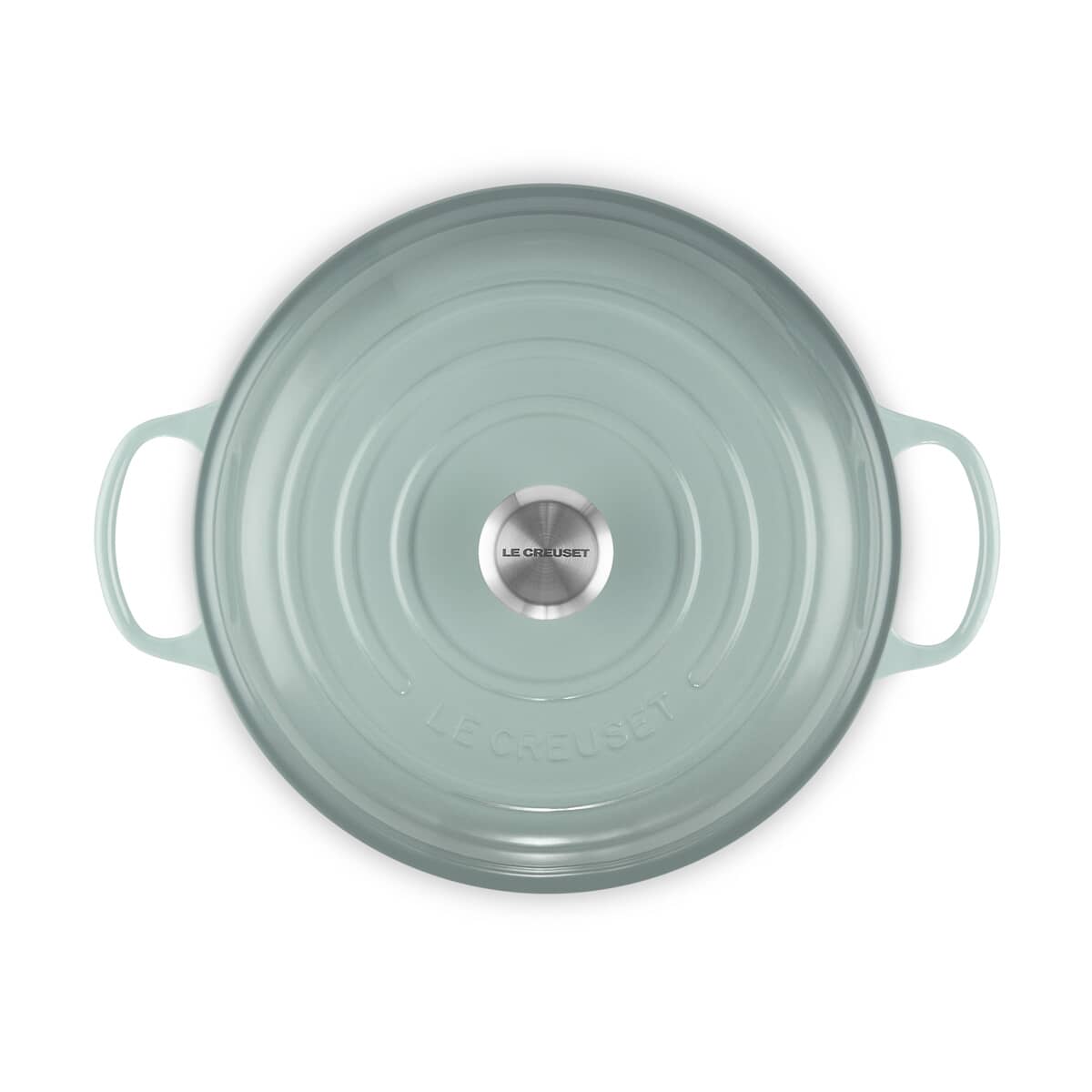 Le Creuset Signature Cast Iron 30cm Shallow Casserole Sea Salt