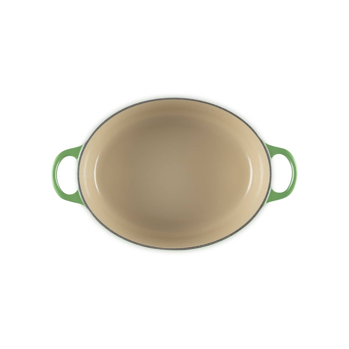 Le Creuset Cast Iron 25cm Oval Casserole Bamboo Green