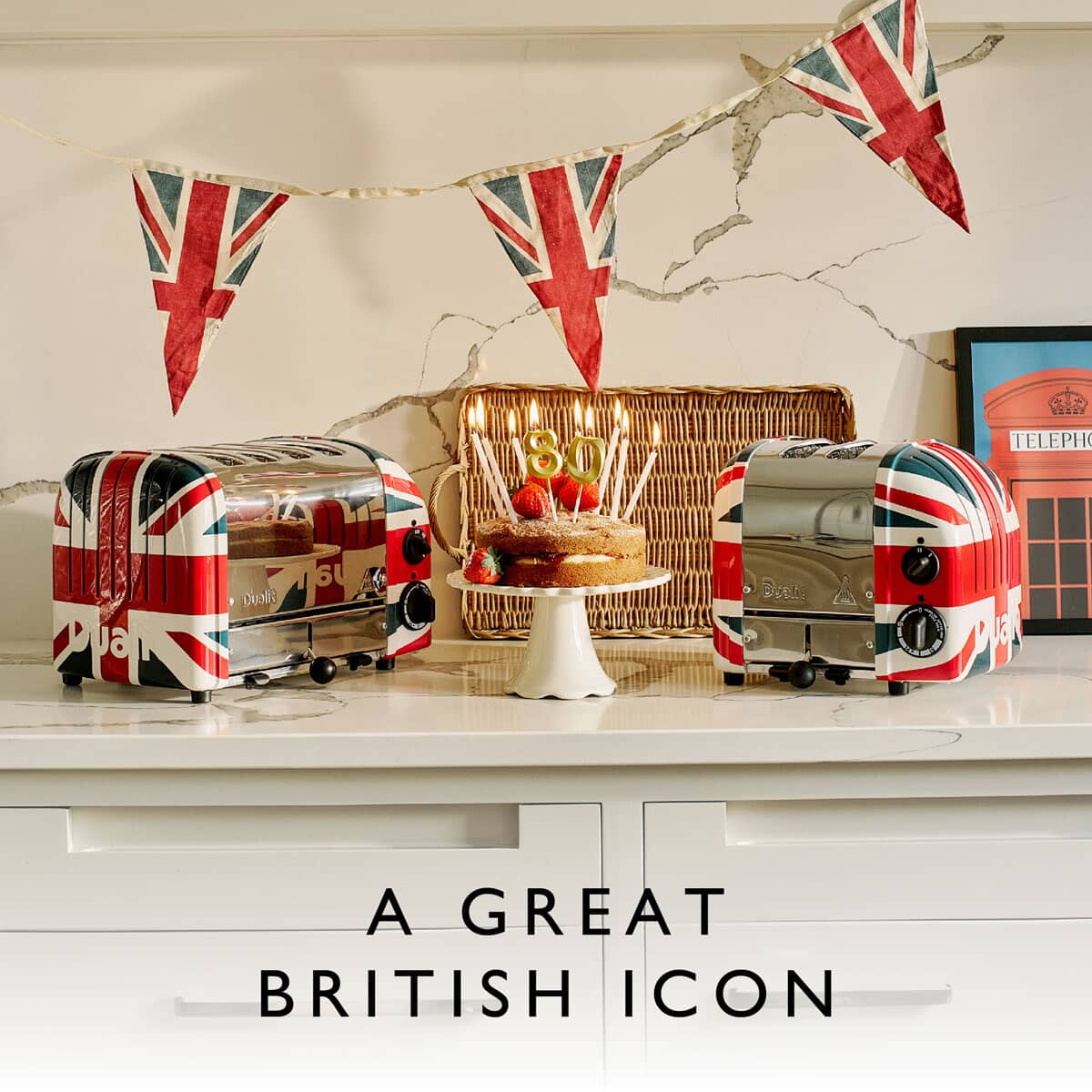 Dualit Classic AWS 80th Anniversary Union Jack 4 Slot Toaster