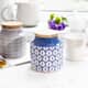 Additional view of Mikasa Drift Storage Jar Blue