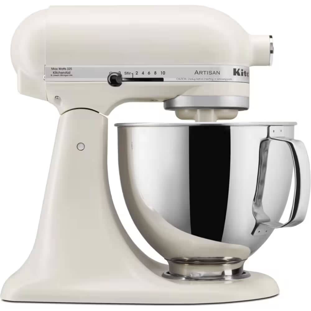 KitchenAid Artisan スタンドミキサー ホワイト 中古品⚠ KitchenAid Artisan 4.8L Mixer Porcelain White (5KSM125BPL