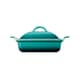 Additional view of Le Creuset 23cm Deep Square Baking Dish With Lid Bleu Riviera