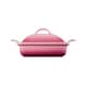 Additional view of Le Creuset 23cm Deep Square Baking Dish With Lid Rose Quartz