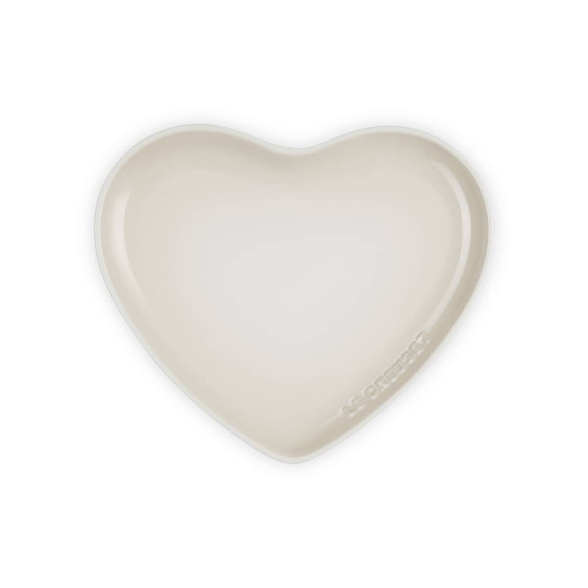 Le Creuset Heart Plate Meringue - (80255237160099) - eCookshop