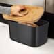 Additional view of Joseph Joseph Bread Bin with Bamboo Lid Black