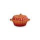 Additional view of Le Creuset Stoneware Pumpkin Mini Casserole Volcanic