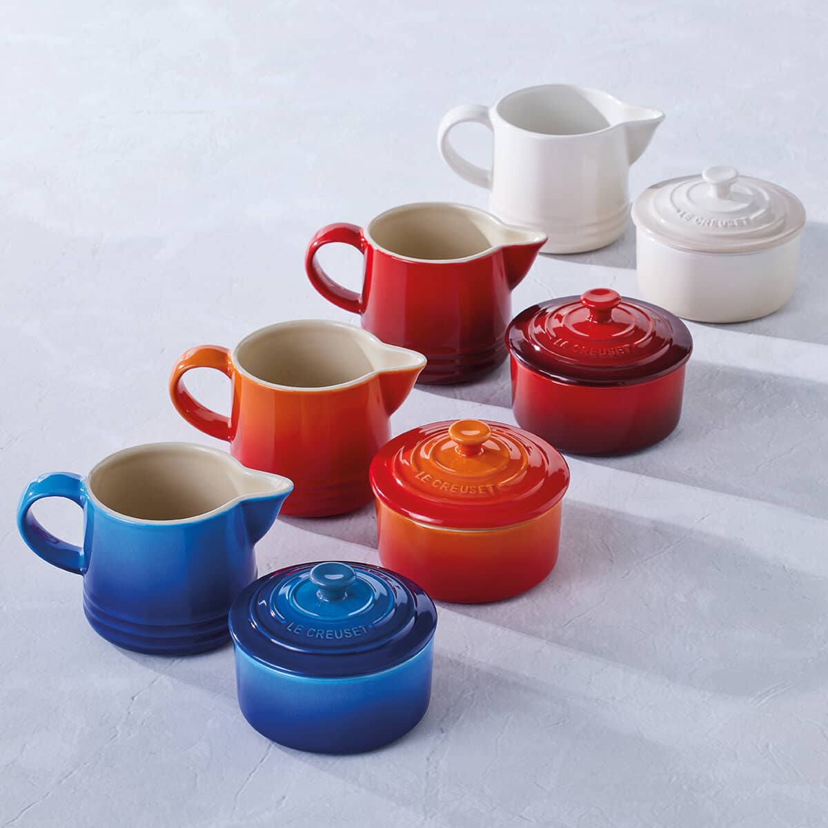 LE CREUSET Set of 3 rectangular trays 18/25/32 Merengue 79161007160080