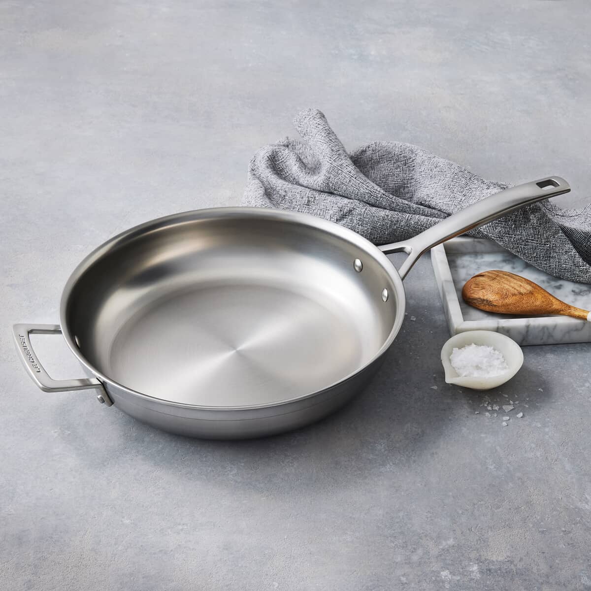 Le Creuset 3 Ply Stainless Steel 24cm U/C Frying Pan - (962002242