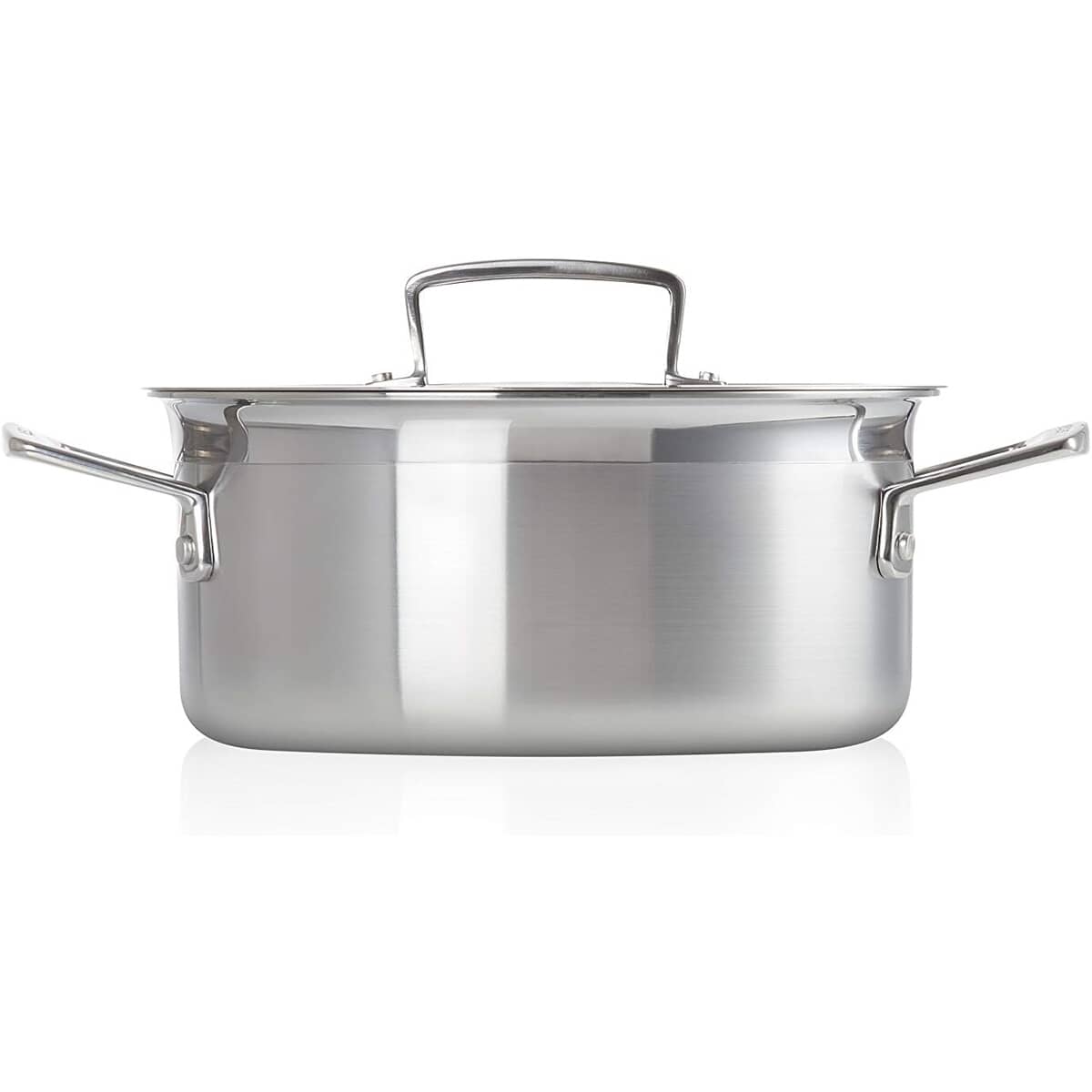 LE CREUSET SHALLOW CASSEROLE 3S ステンレス20 Le Creuset 3 Ply Stainless Steel 20cm Shallow Casserole