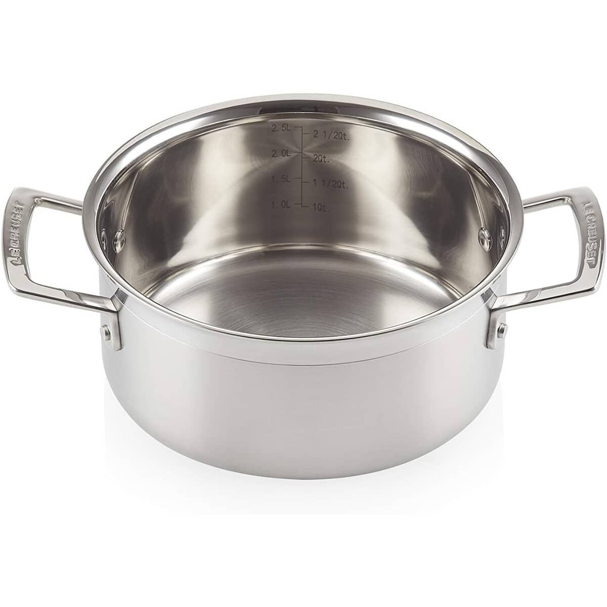 Le Creuset 3 Ply Stainless Steel 20cm Shallow Casserole
