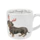 Additional view of Wrendale Christmas Dachshund Through The Snow Mug