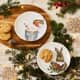 Additional view of Wrendale Christmas Coupe Plates - Robin And Bunny