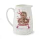 Additional view of Wrendale Christmas Sledgehogs Posy Jug