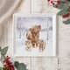 Additional view of Wrendale Christmas Square Plate Highland Star