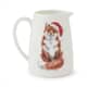 Additional view of Wrendale Christmas Festive Fox Posy Jug