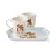 Additional view of Wrendale Christmas Holly Jolly Mug And Tray Set