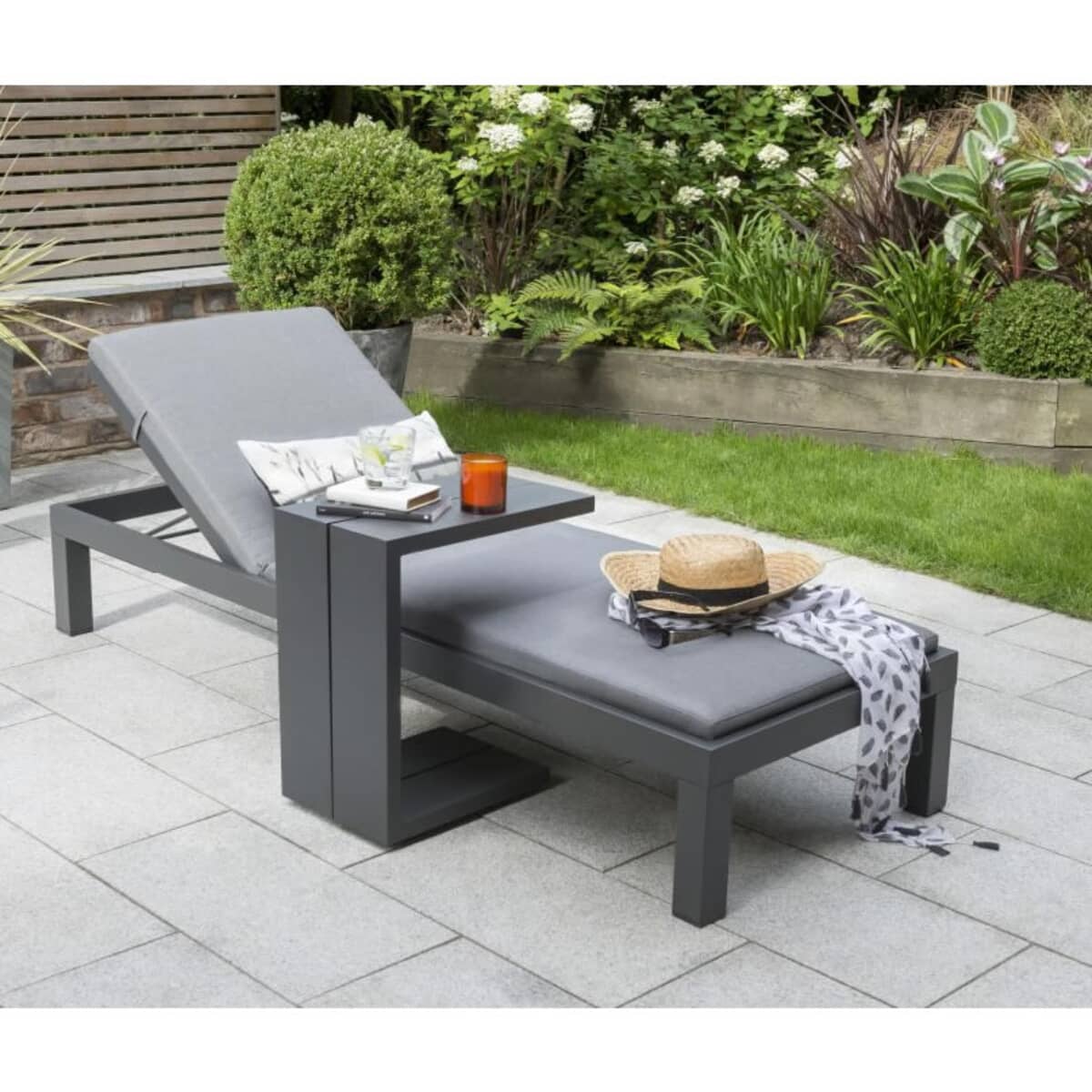 Kettler elba Signature Lounger inc Cushion Grey - (003142-0200 ...