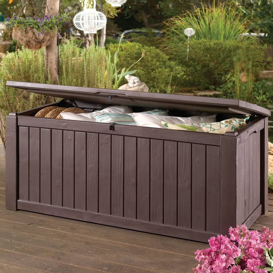 Norfolk Leisure Keter Jumbo Deck Box Wood Look (17190202) - Garden ...