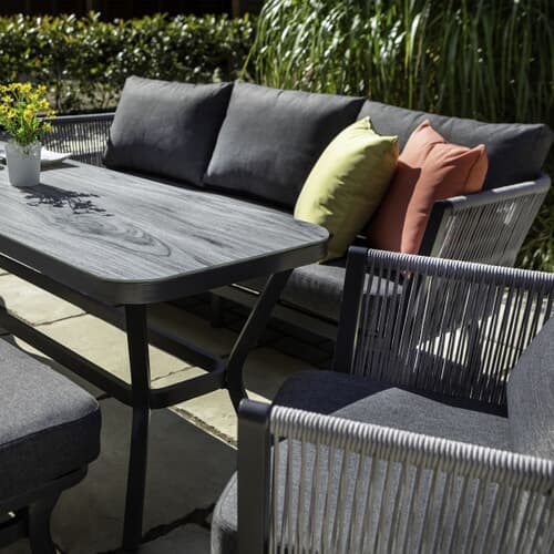 Hartman Dubai 3 Seat Casual Lounge Bench Set - (HDUBSET1) - Garden ...